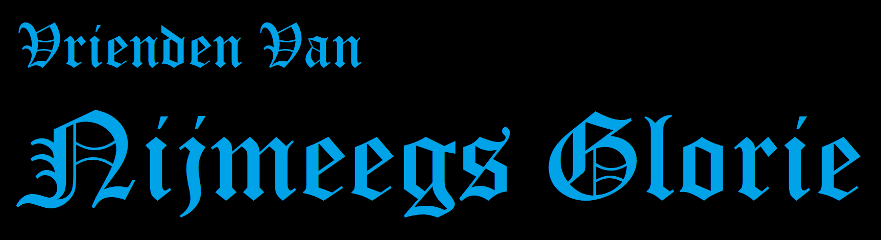 logo banner vvNG blauwe letters zwarte achtergrond